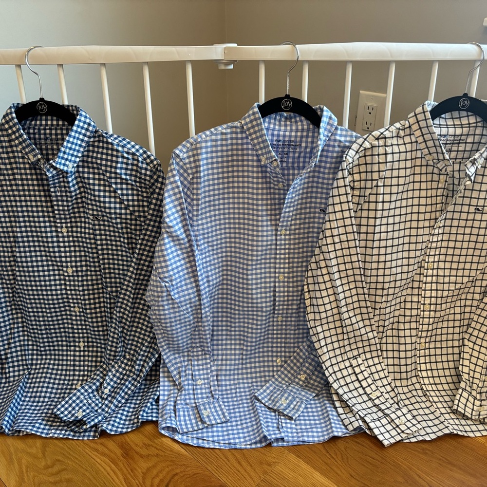 Easter outfits! Vineyard Vines (like new) Button-Down Shirts (Set of 3)